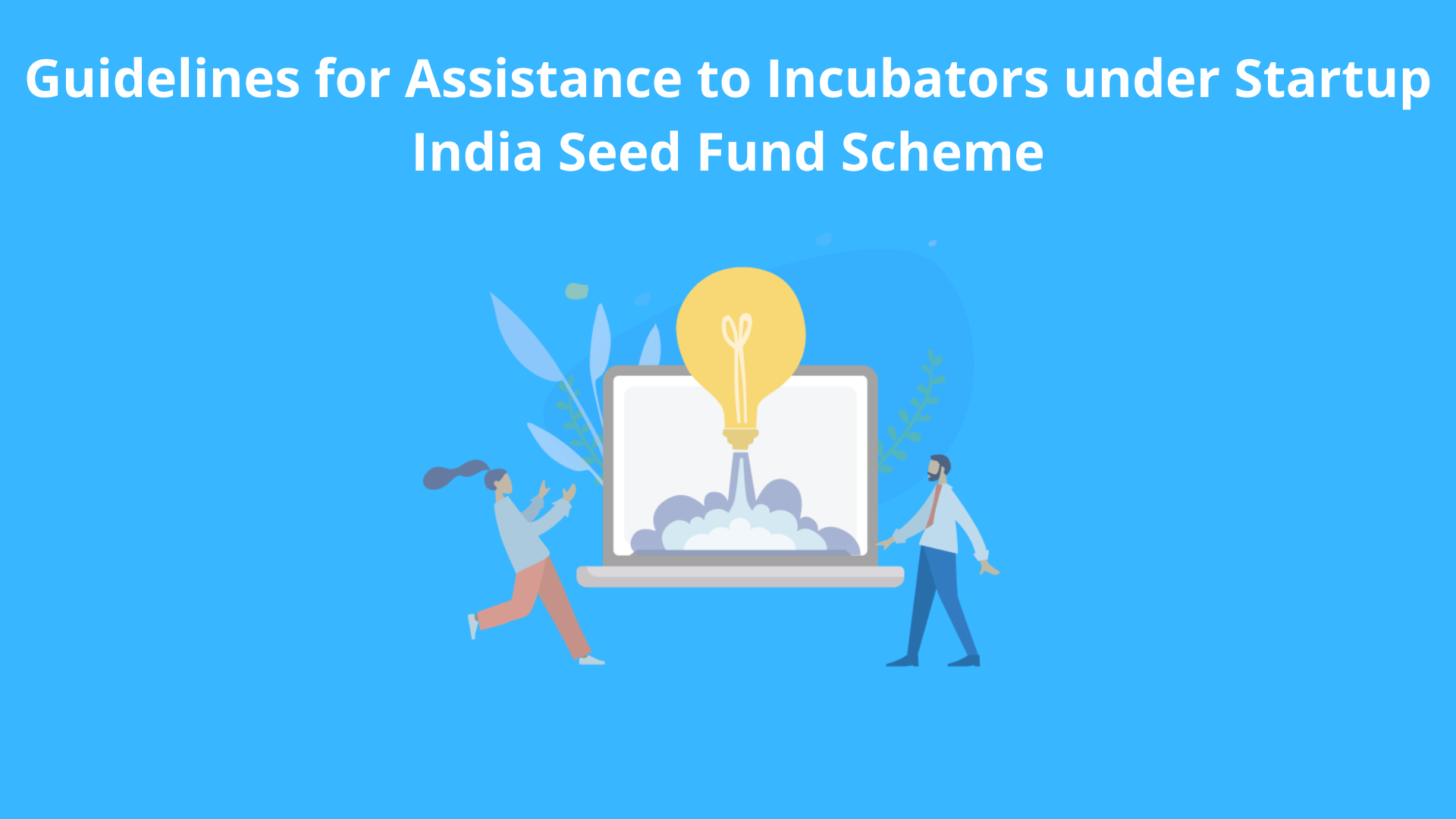 Guidelines for Assistance to Incubators under Startup India Seed Fund
